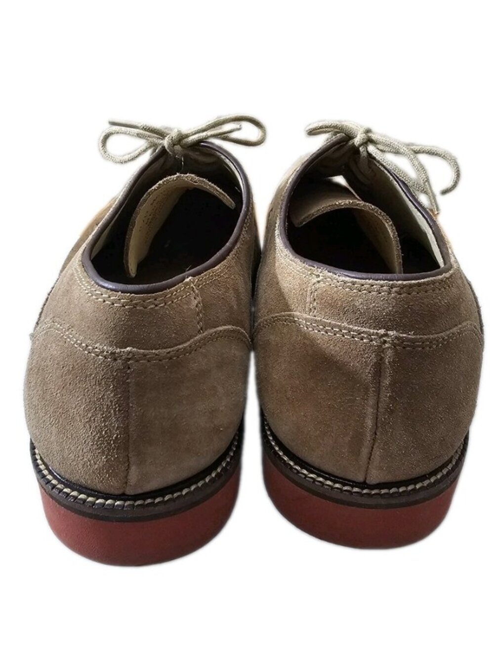 1901 Nordstrom Mens SZ 13 Brown Suede Plain Toe Derby Shoes made Brazil M019611 - Picture 3 of 12